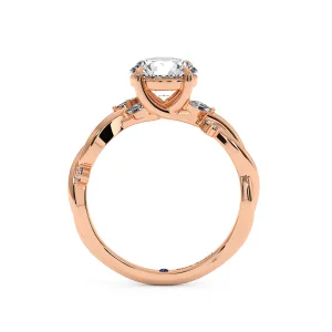 Round Diamond Halo Engagement Stylish Ring
